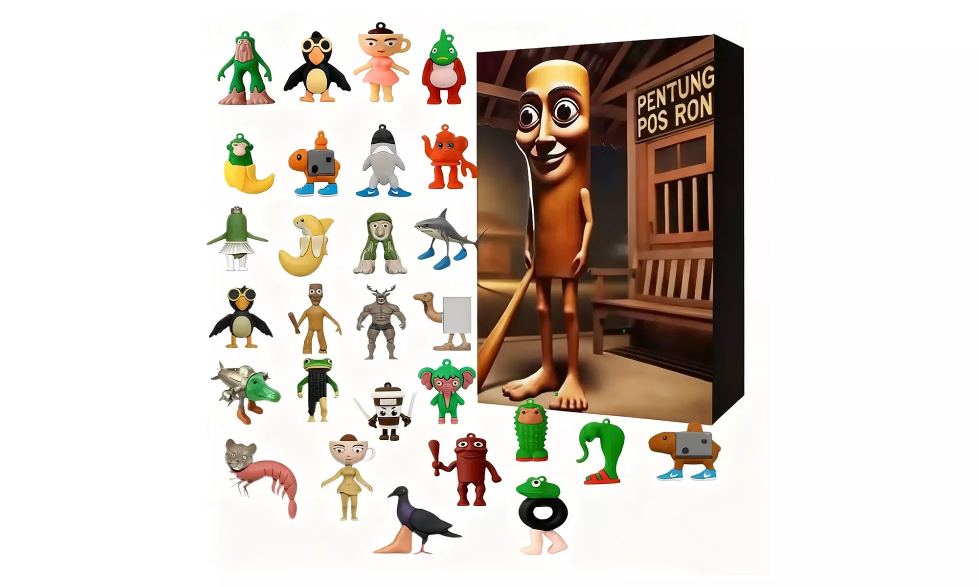 24-Piece Italian Brainrot Action Figures Advent Calendar