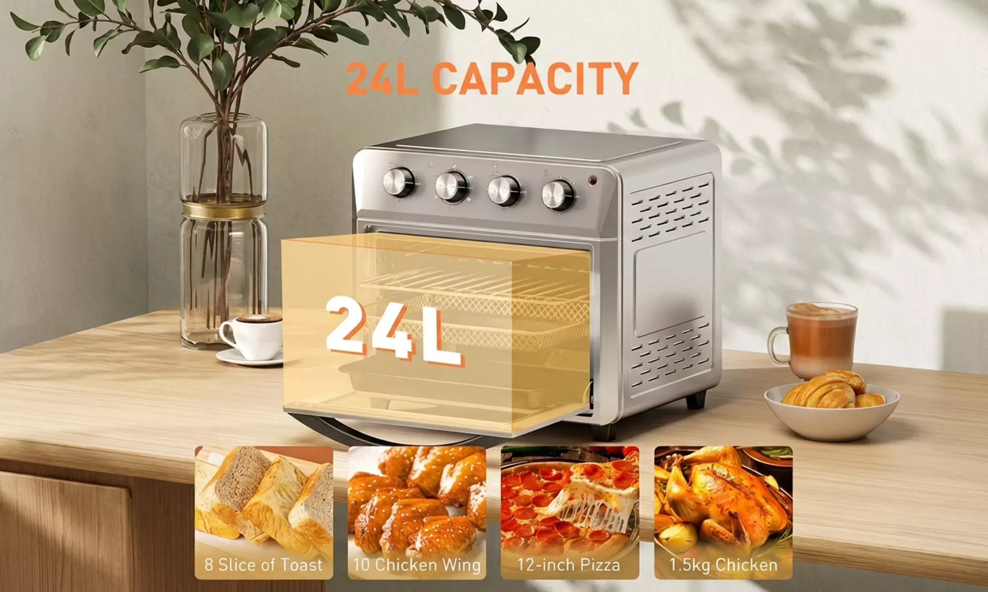 HOMCOM Air Fryer Oven