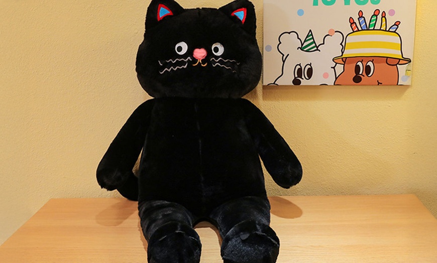 Image 2: Kawaii Spotted Cat Plush Toy