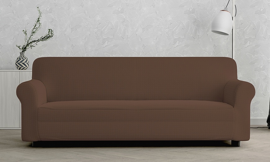 Image 23: Elastische stoel- of bankhoes 'Leslie'