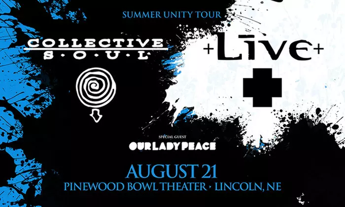 Collective Soul & +LIVE+: Summer Unity Tour on August 21 at 6:30 p.m. - Primary Image