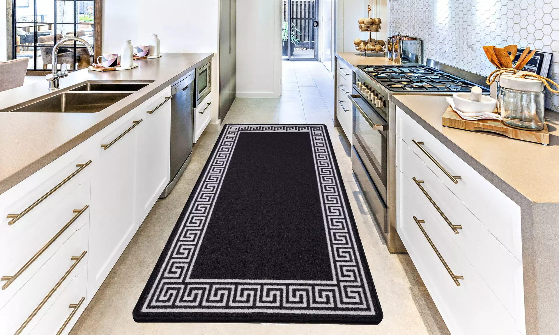 Smart Living Non-Slip Washable Barrier Door Mat and Runner