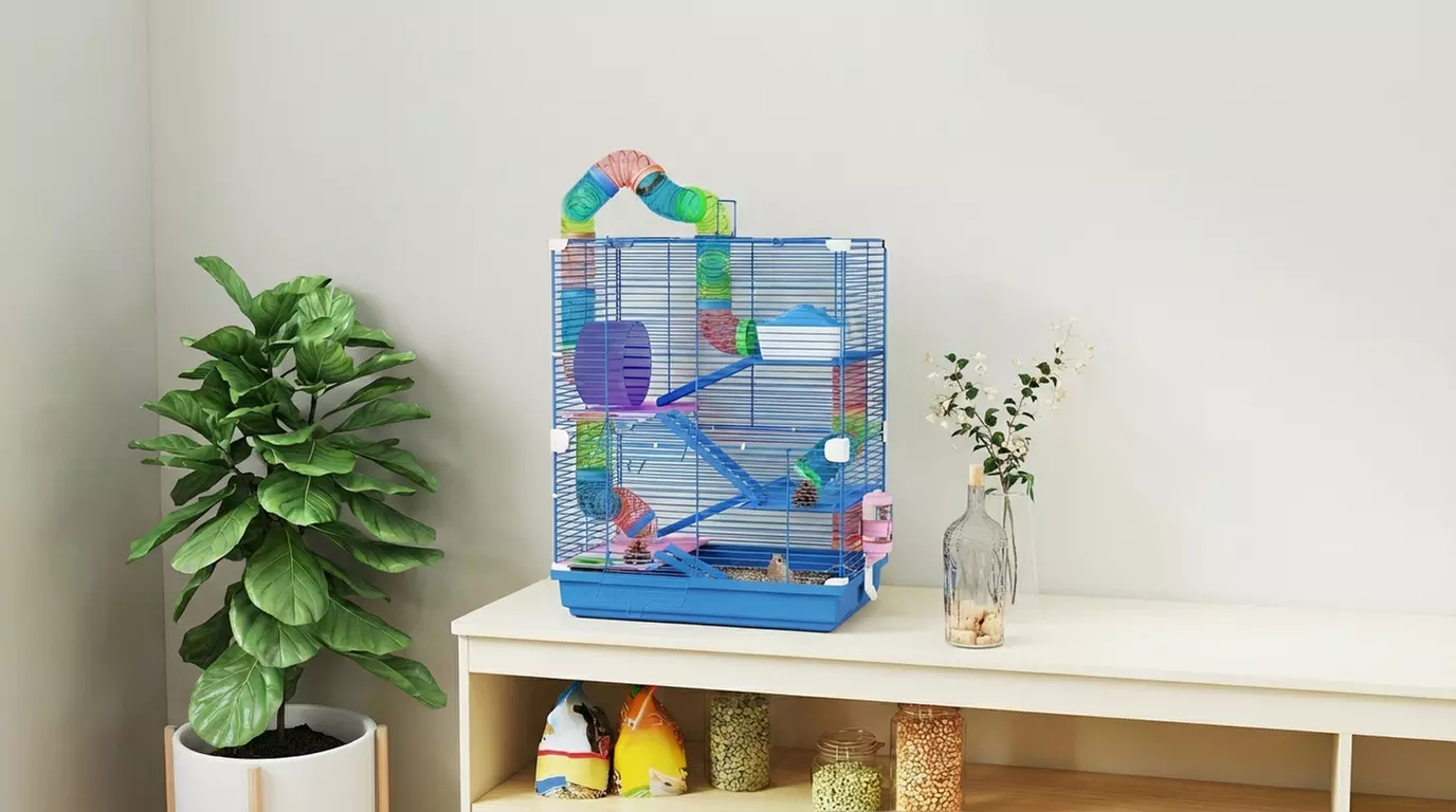 Pawhut 5-Tier Hamster and Gerbil Cage