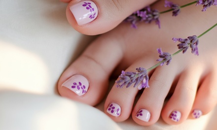 Gel Manicure + Classic Pedicure - Sparkles N Charms Women Saloon