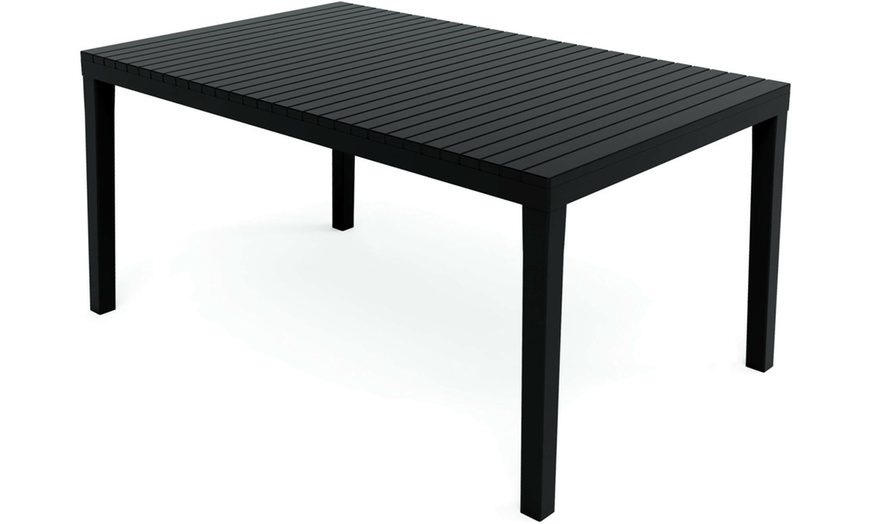 Image 2: Table de jardin rectangle "Messina" extensible