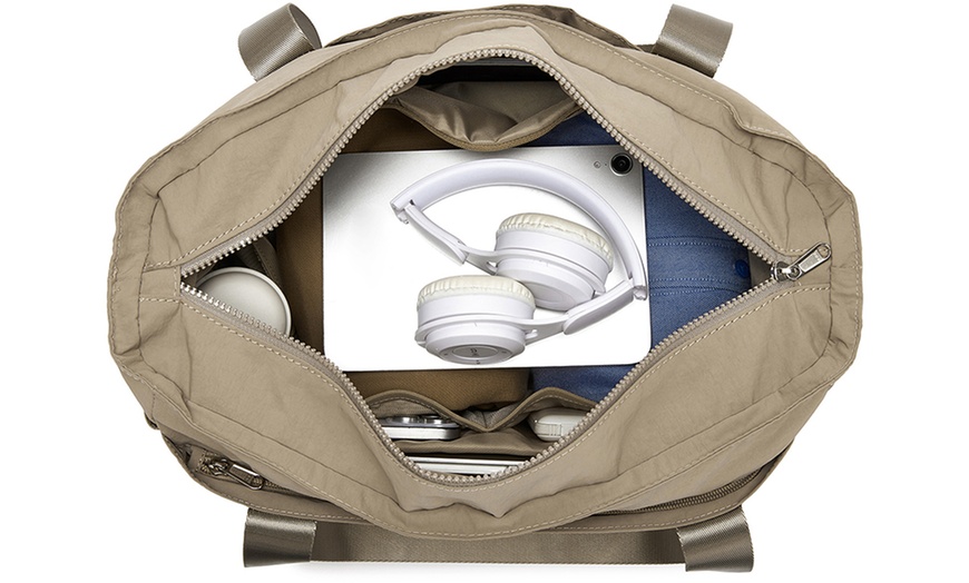 Image 13: Travel-Smart Laptop Tote with 15.6” Protection and 3-Way Carry Design