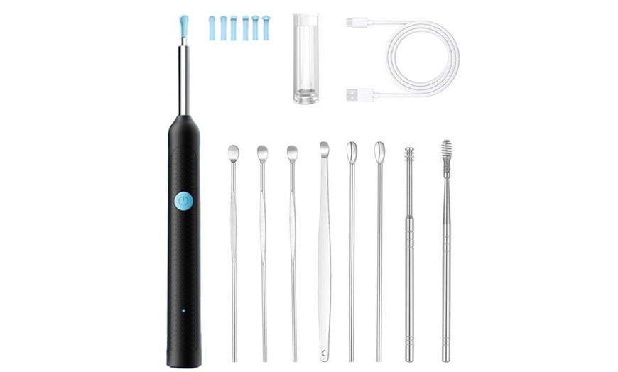 Image 2: 1080P WiFi Ear Wax Removal Kit with 6 LED lights