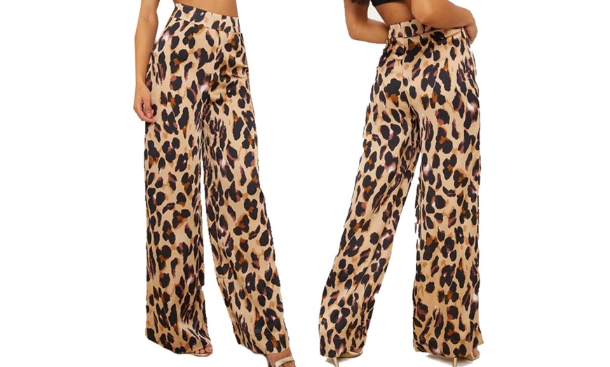 Image 1: Leopard Print Trousers