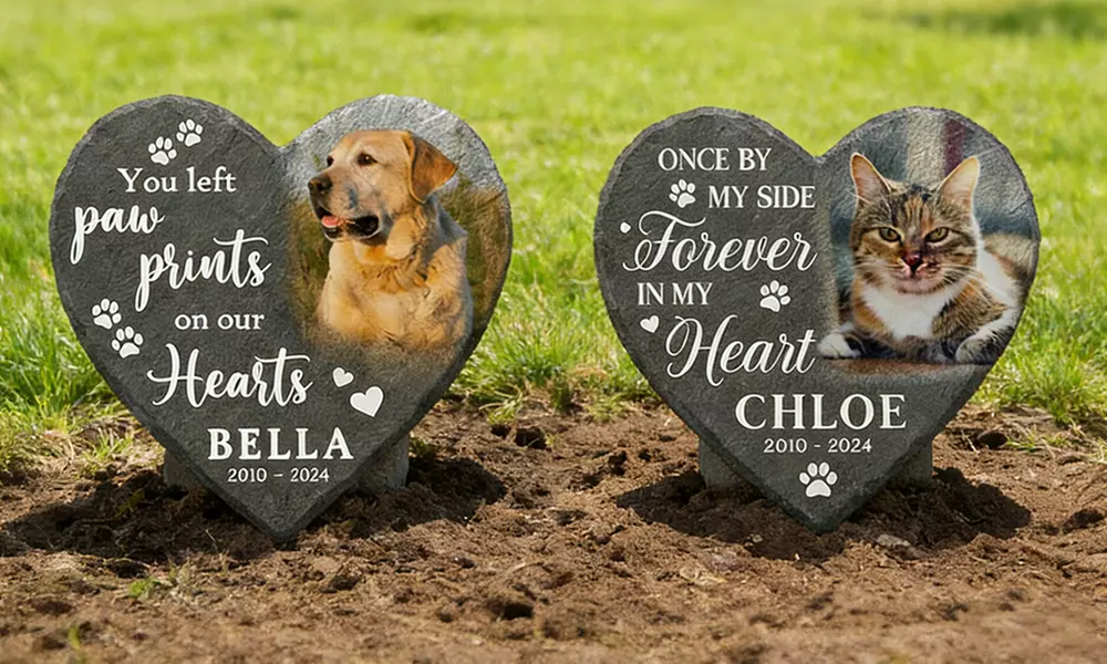 Custom Pet Memorial Stones - Lasting Remembrance (Up to 84% Off)