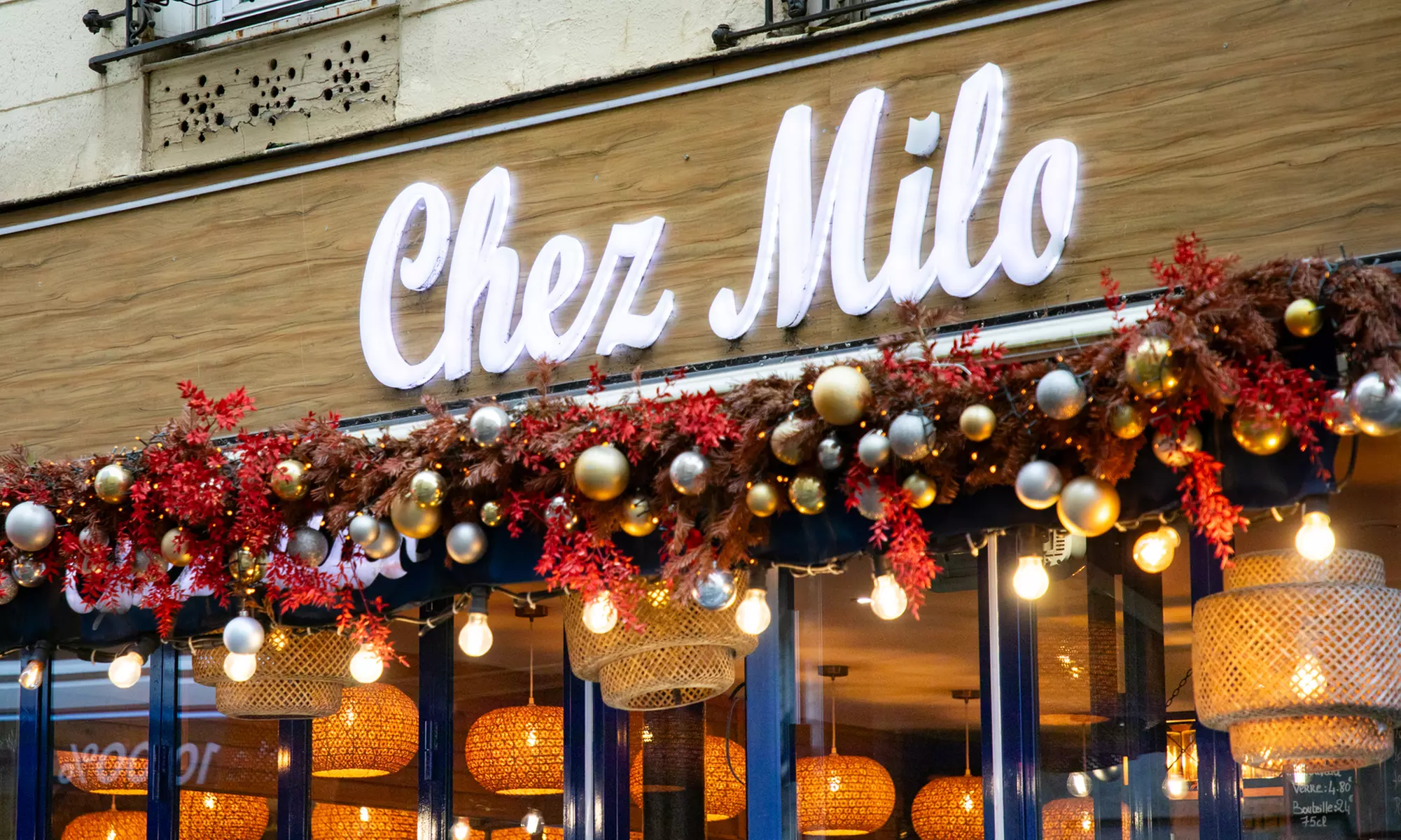 Menu en 2 ou 3 services au restaurant Chez Milo