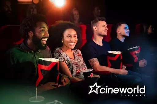 LAST CHANCE! Cineworld Cinema Tickets for Two | April 22nd - 4th May | Nationwide 62%% Off) - Primary Image