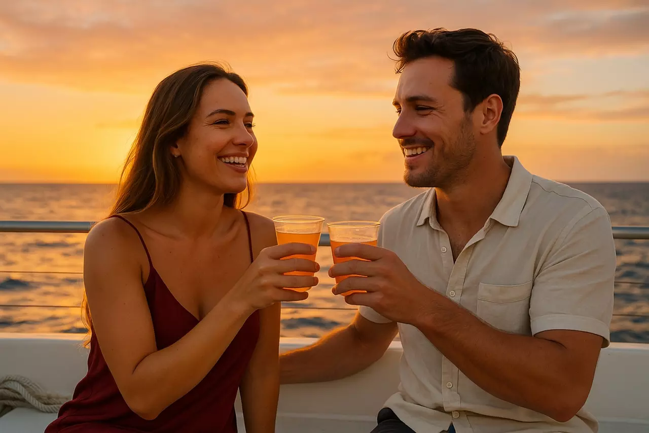 Disco Sunset Party Cruise – DJ, Trampoline, BYOB & 2 Cocktails (18+)