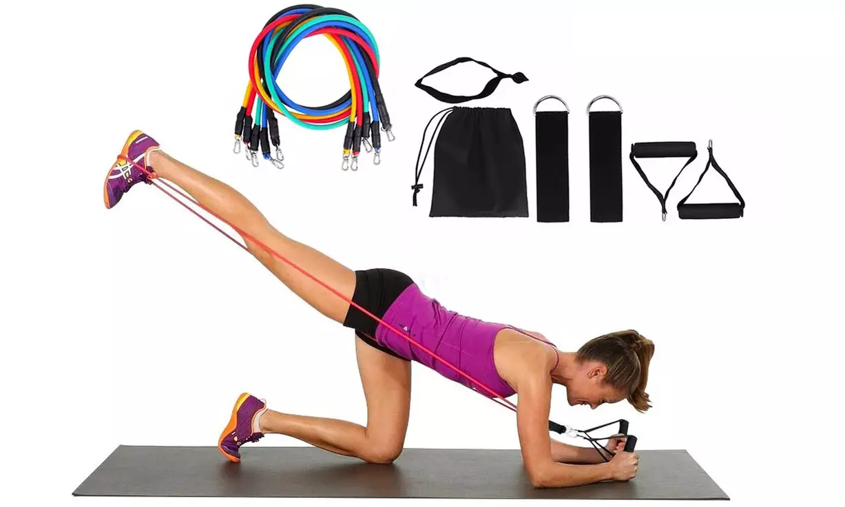 Kit avec 5 bandes de résistance en caoutchouc, livraison offerte - Primary Image
