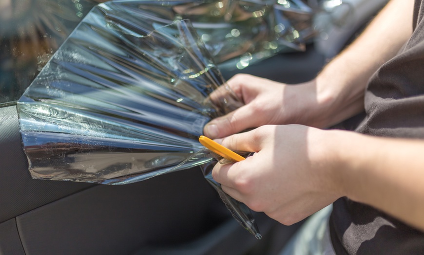 Image 1: Enhance Your Ride with Carbon Front Two Window  or Full Car Tinting