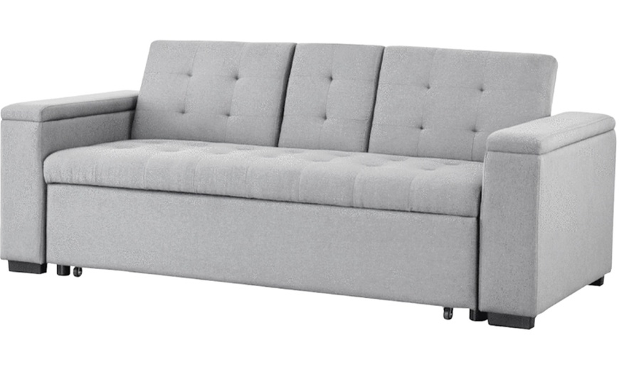 Image 21: Canapé convertible "Tilia" 3 places en tissu Kocoon