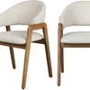 Image 11: Sillas de comedor tapizadas con patas de madera Woolden, de Doosense