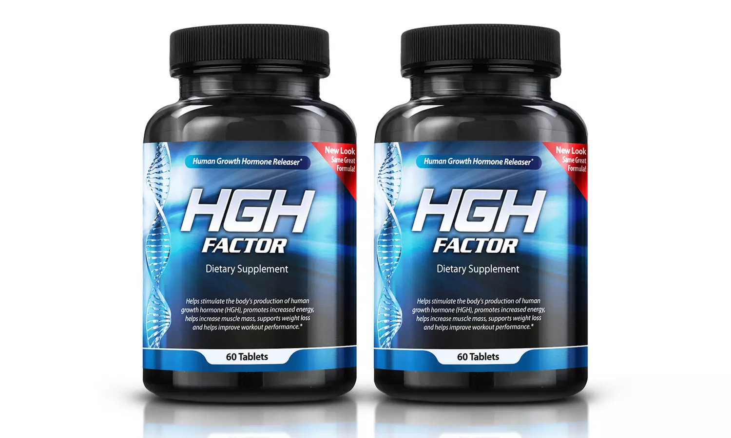 HGH Factor Bottle - Natural Muscle Building Enhancer (60, 120, or 180 ct) 