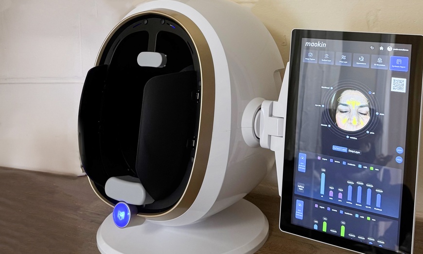 Image 3: Rejuvenate with 10 Minute 3D AI Skin Scanner Care Facial Analyzer 