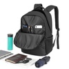 Image 8: KONO Travel Backpack Business Bag with USB Port and Laptop Compartment