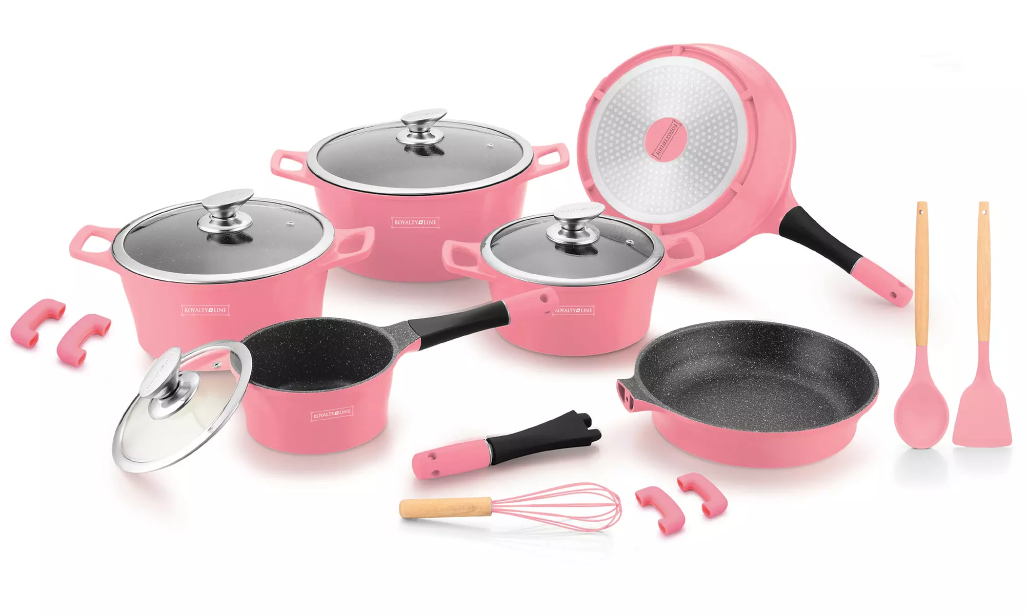 Batterie de cuisine 17 pièces en aluminium de Royalty Line