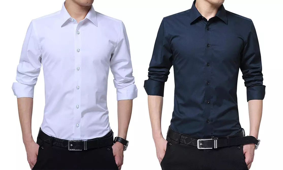 Set di 2 camicie sartoriali da uomo