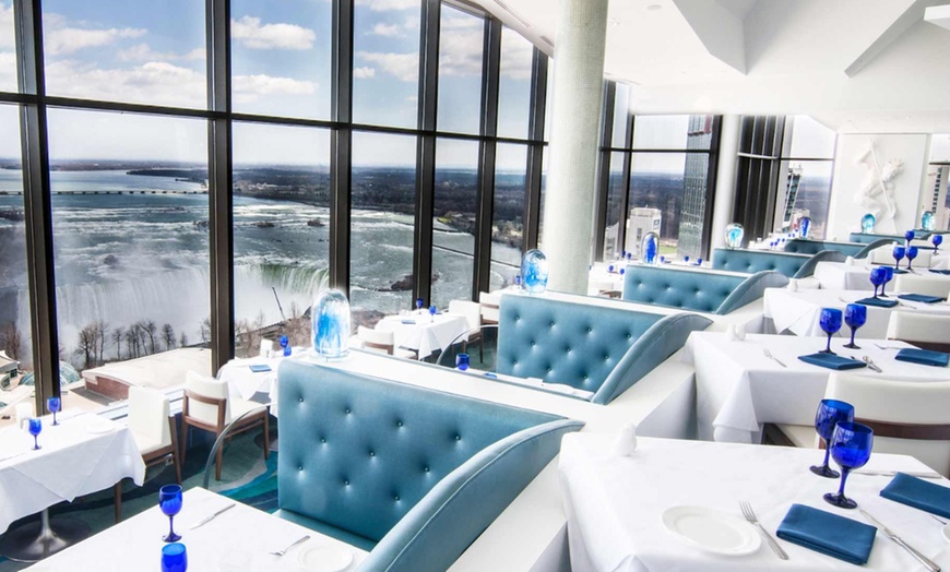 Image 1: Up to 28% Off Gourmet Dinner with Wine Above Niagara Falls
