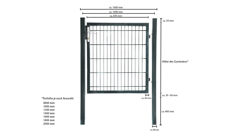 Image 6: Home Deluxe Gartentor „Portarius“