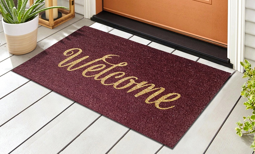 Image 106: Zerbino in cocco con retro antiscivolo