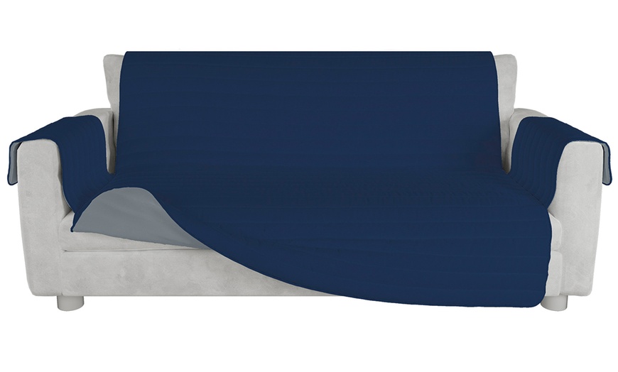 Image 4: Dubbelzijdige tweekleurige “Trendy” bankhoes