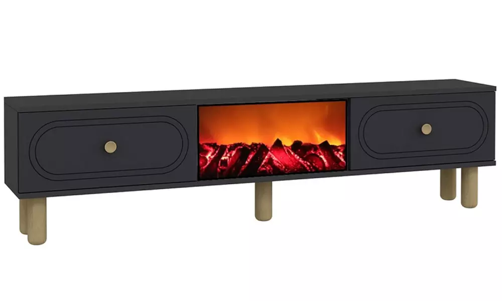 Meuble TV avec cheminée LED 150 cm Kocoon