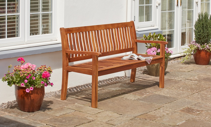 Image 15: Acacia Garden Bench Selection