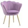 Image 66: Fluwelen schelp fauteuil