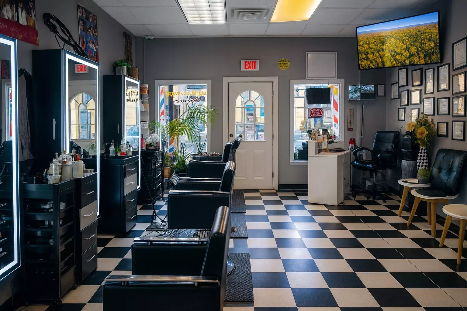 Haircut with Deep Conditioning with Partial or Full Highlights