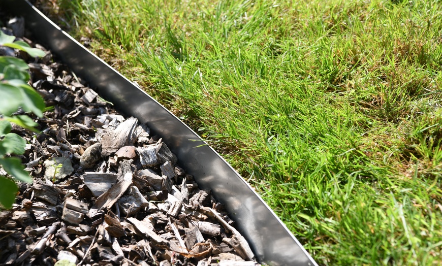 Image 8: Heavy Duty Metal Border Edging - 4 Colour Options - Pack of 4