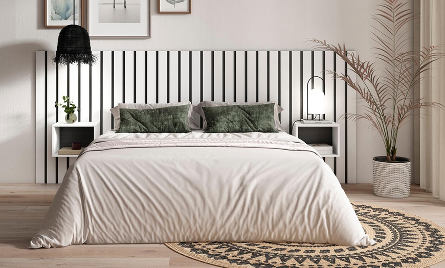 Image 12: Cabecero de cama disponible en diferentes tamaños y colores