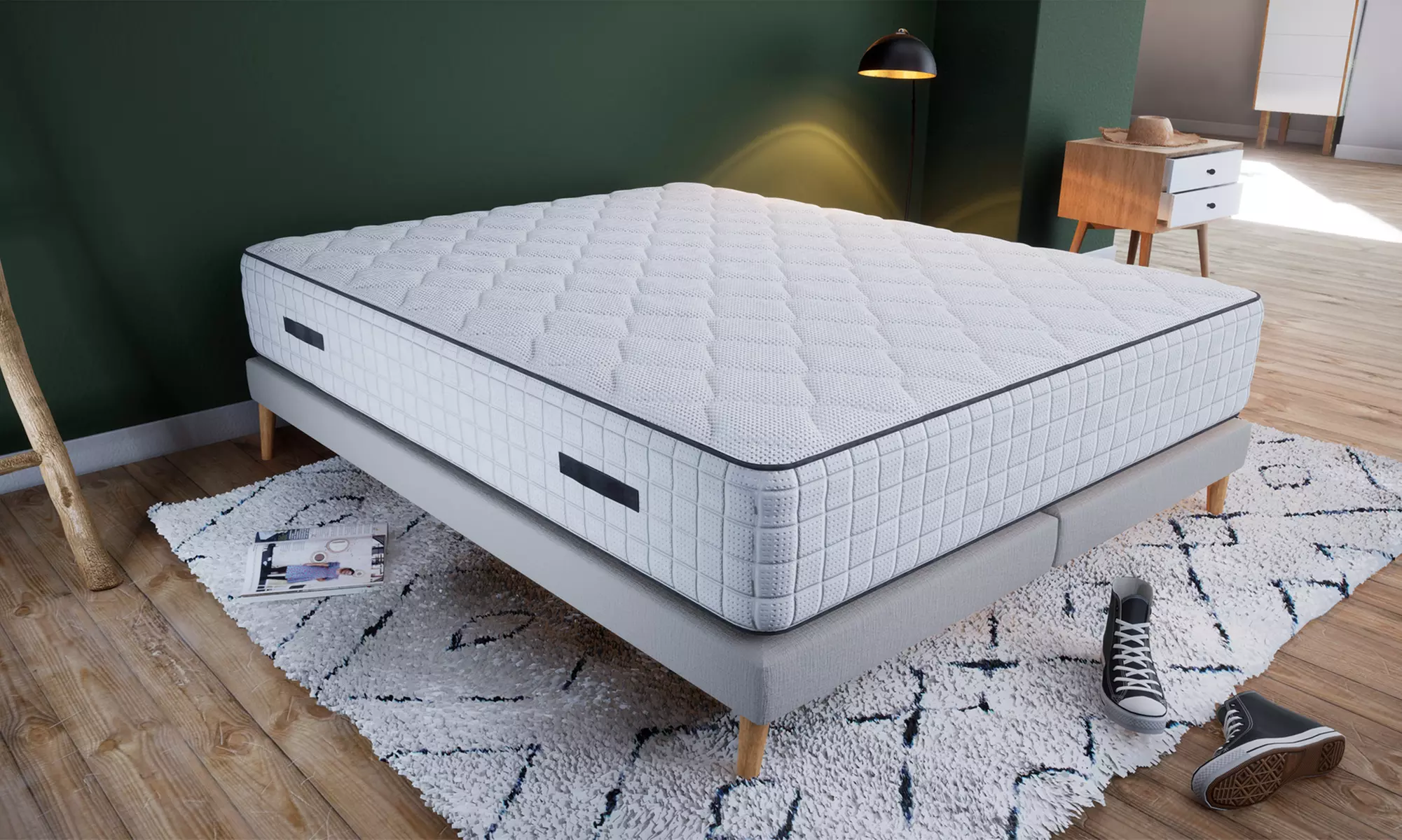 Matelas Fidji, 7 zones de confort, certifié Oeko-Tex, 30 cm, livraison offerte - Primary Image