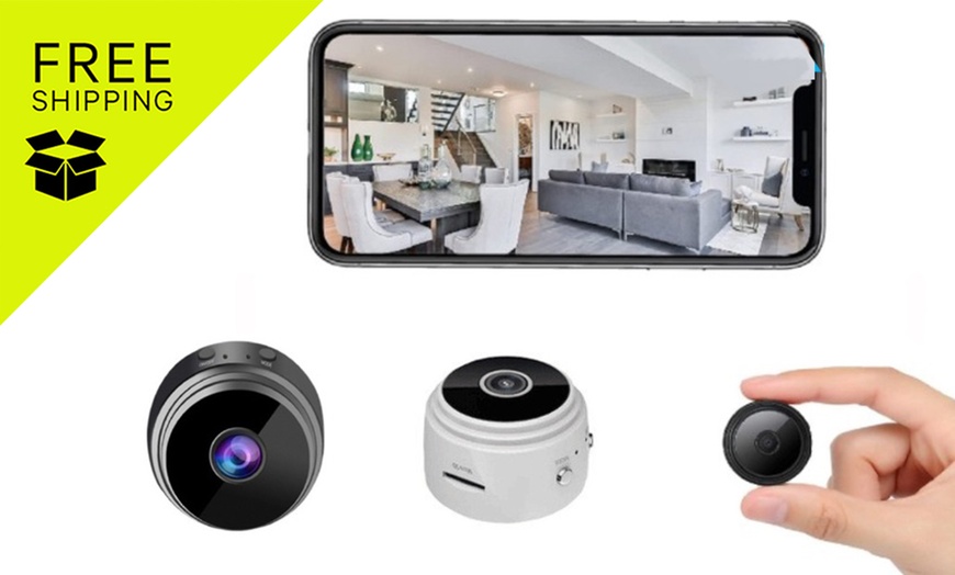 Image 1: Wireless Security Monitor Night Vision Camera x1 or  x2  - Black/White