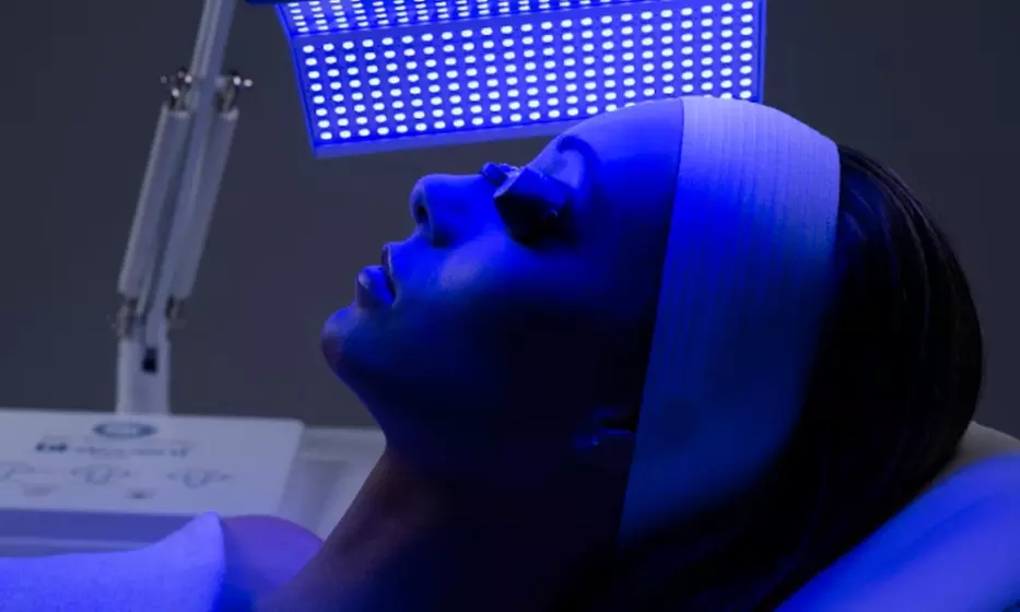 New Blue Facial, Microcurrent Facial-Toning Facial Or LED Lights Facial at Timeless Skin and Spa (Up to 70% Off) - Primary Image