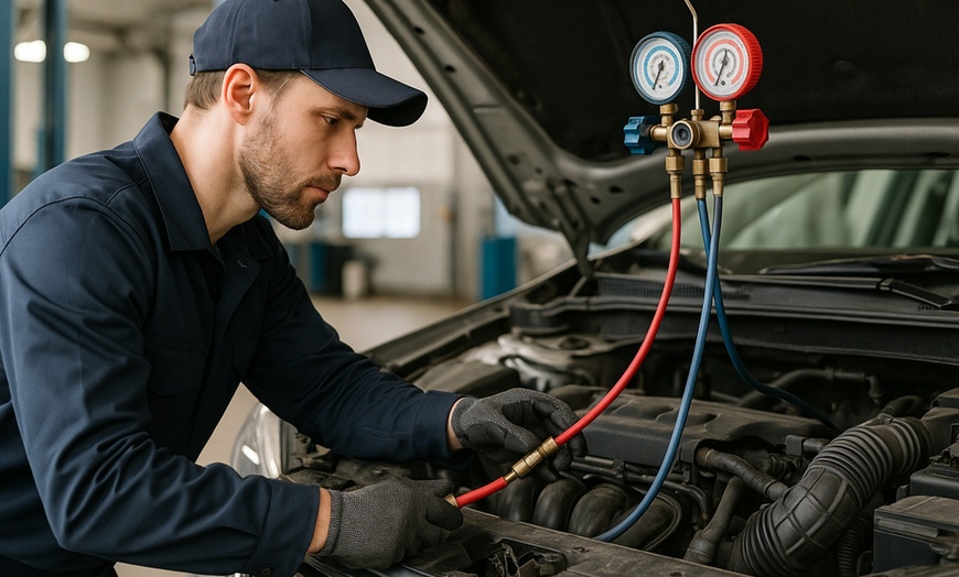 Image 1: Fachgerechte Wartung der Klimaanlage inkl. Dichtigkeitskontrolle