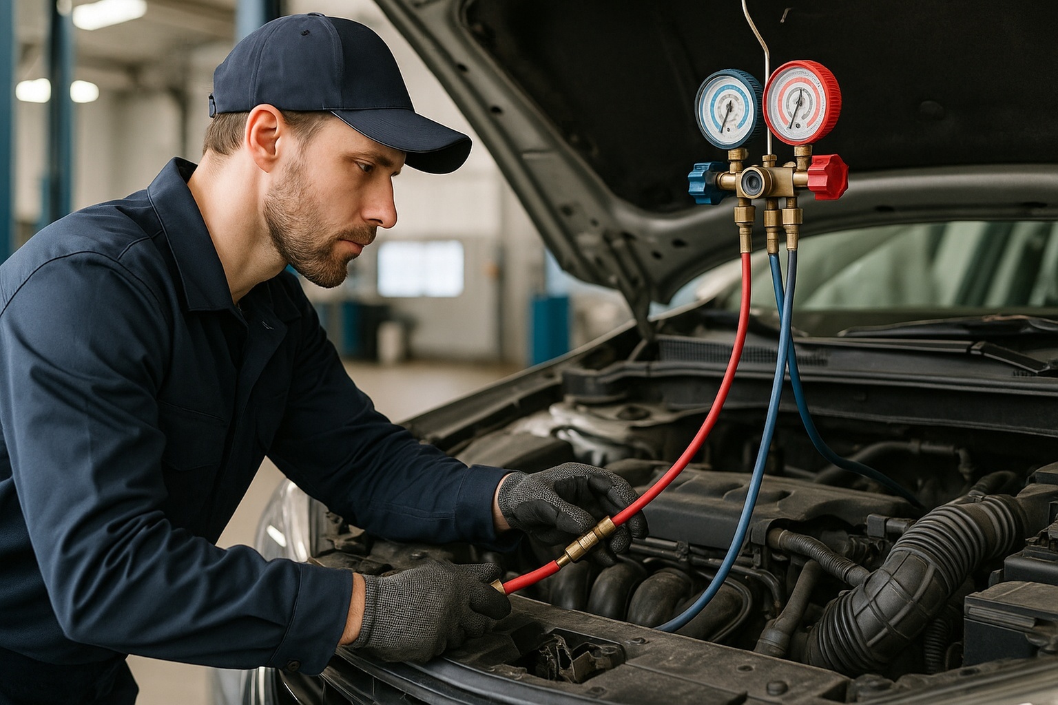 Fachgerechte Wartung der Klimaanlage inkl. Dichtigkeitskontrolle