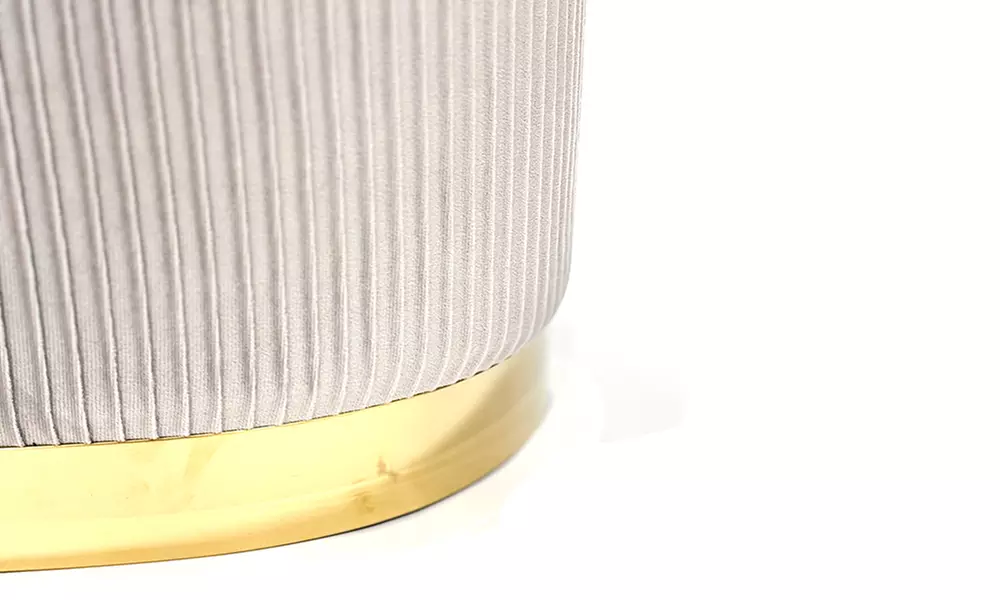 Set di 3 pouf moderni in velluto