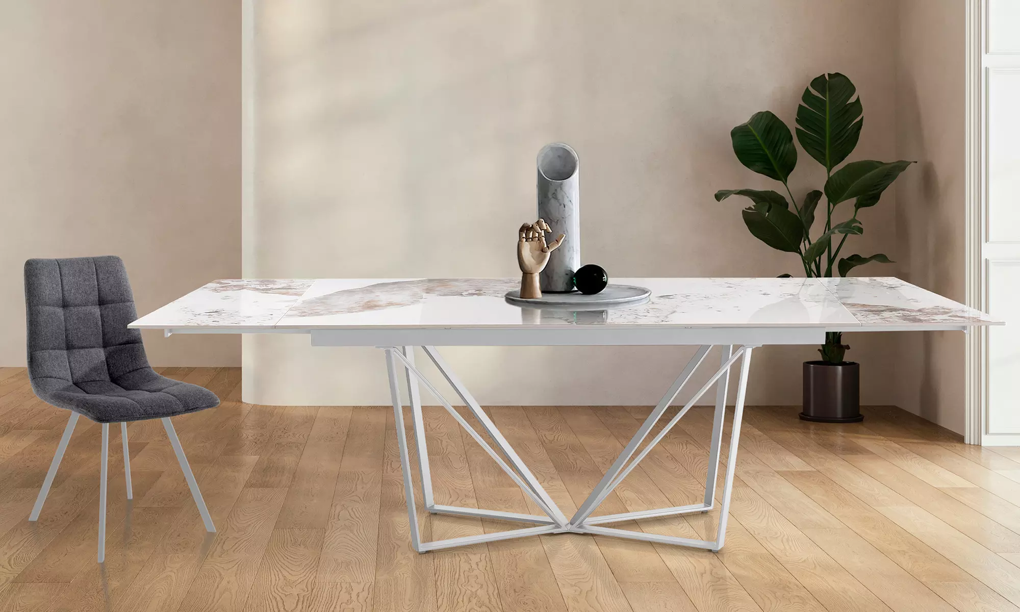 Oresteluchetta ausziehbarer Esstisch „Casey“