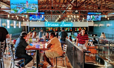 1 Hours of Bowling for Up to 6 People w shoes (Sunday-Thursday) Available May 1st 2026- September 30th 2026 - Vernon Lanes - Louisville, KY