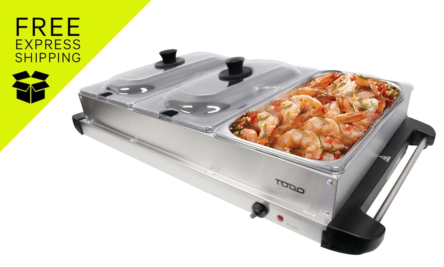Image 1: TODO Buffet Sever 2L Serving Pot x 3 400W