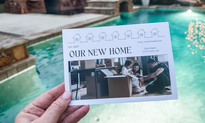 Image 3: Personalized Just Moved Announcement Cards, 24–200