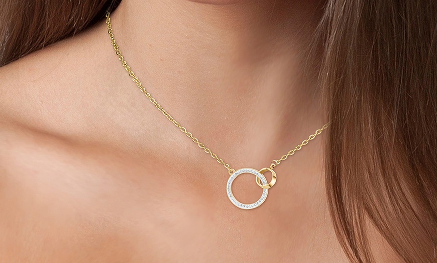 Image 5: Collar con colgante de enlace o corazón de SC Crystal