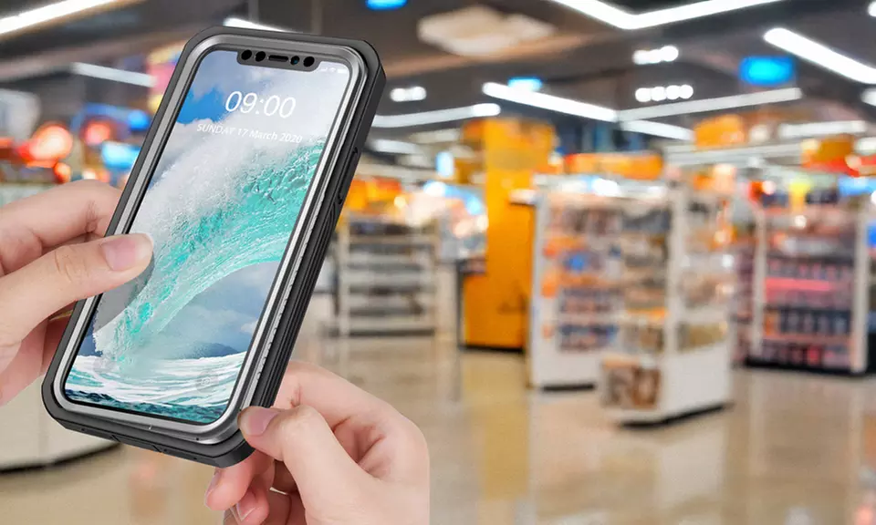 Built-In Screen Protector Clear Case For iPhone 12/12 mini/12 Pro/12 Pro Max - Primary Image