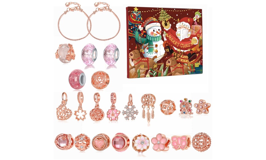Image 1: Christmas Jewellery Advent Calendar with Assorted Accessories for Kids