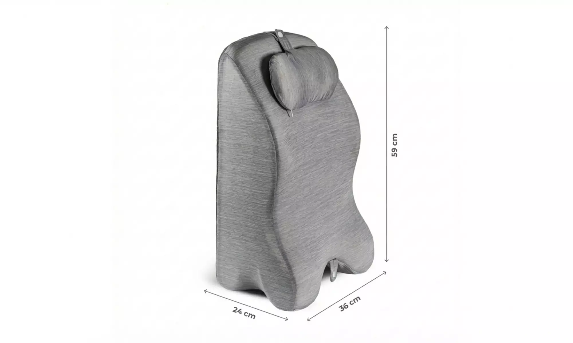 Cojín ergonómico de espuma viscoelástica con forma de cuña