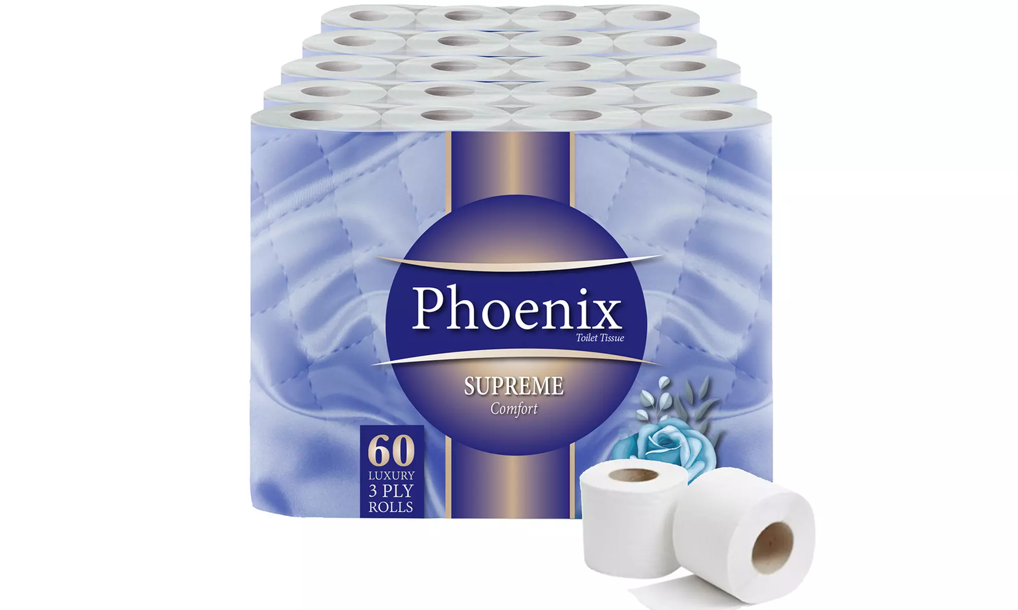 Phoenix Supreme Comfort Toilet Rolls – 12, 24, 48, 60 or 120 Pack